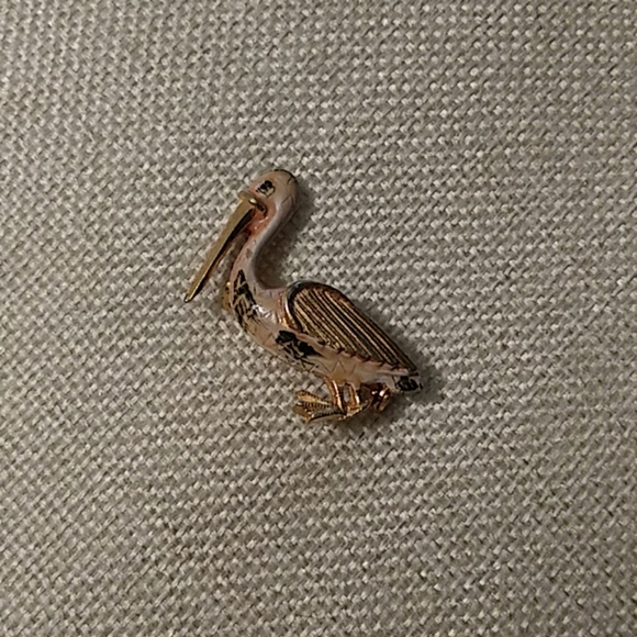 Vintage Crane Pin - Picture 1 of 2